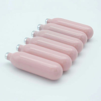 Pink Color Whipped Cream Chargers Food Grade 8.5 Cream