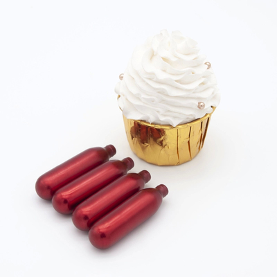 Dessert Tool N2O 10 Pack 8.5g Red Whipped Cream Chargers Customized