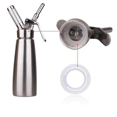7g 4.8cm Whipped Cream Dispenser Gasket Transparent Silicone Whip Cream Dispenser Parts
