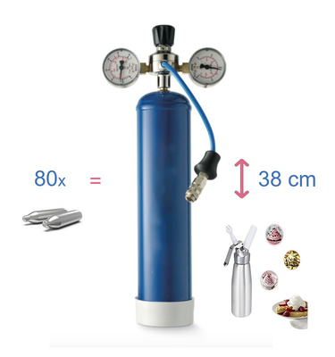 Restaurants Nitrogen 1.75Kg Mini Gas Cylinder 0.95L Dessert Tools