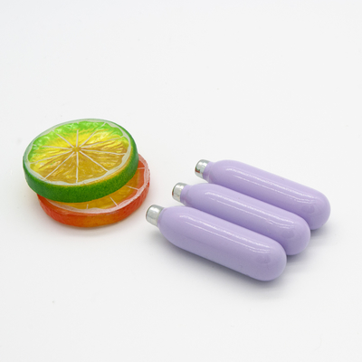 Purple Disposable Whipped Cream Chargers 8g For Party